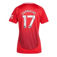 Koszulka piłkarska Manchester United Alejandro Garnacho #17 Strój Domowy dla kobiety 2024-25 tanio Krótki Rękaw